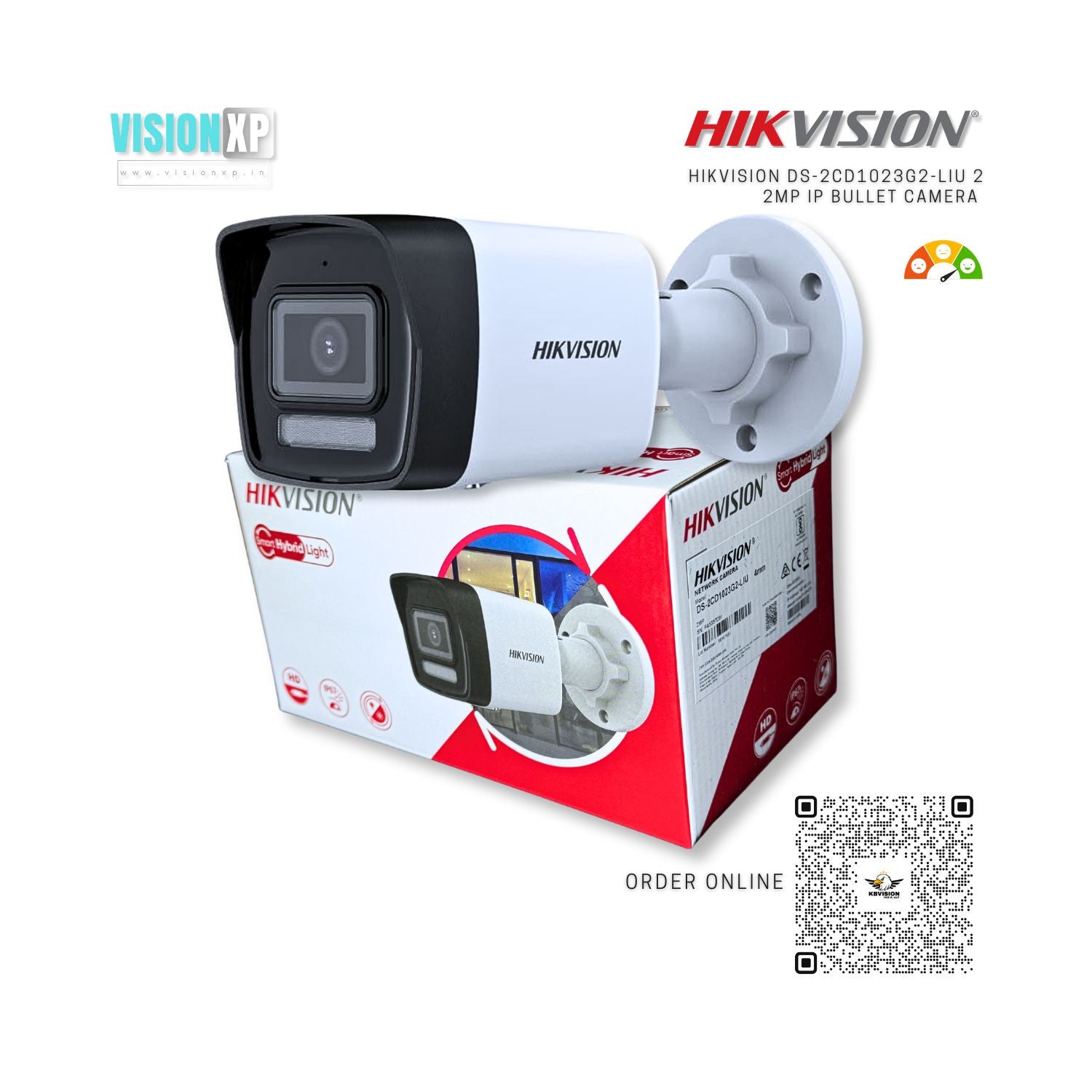 Hikvision DS-2CD1023G2-LIU(F) 2 MP Fixed IP Bullet Camera Hikvision DS-2CD1023G2-LIU(F) 2 MP Fixed IP Bullet Camera